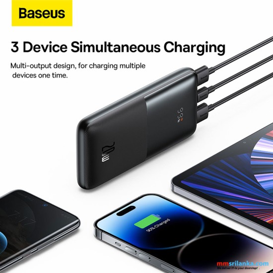 Baseus Bipow Pro 10000mAh 22.5W Digital Display Fast Charge Power Bank Black